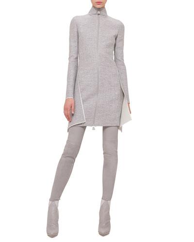 Long-sleeve Double-face Apron Dress
