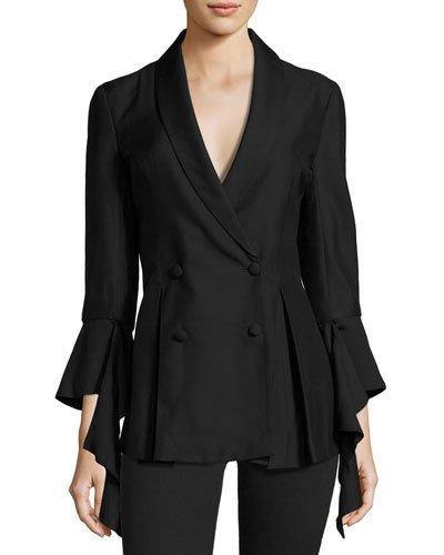 We'll Be Alright Double-breasted Blazer, Black