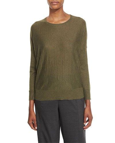 Long-sleeve Alpaca Box Top