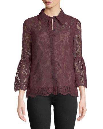 Alita Button-front Bell-sleeve