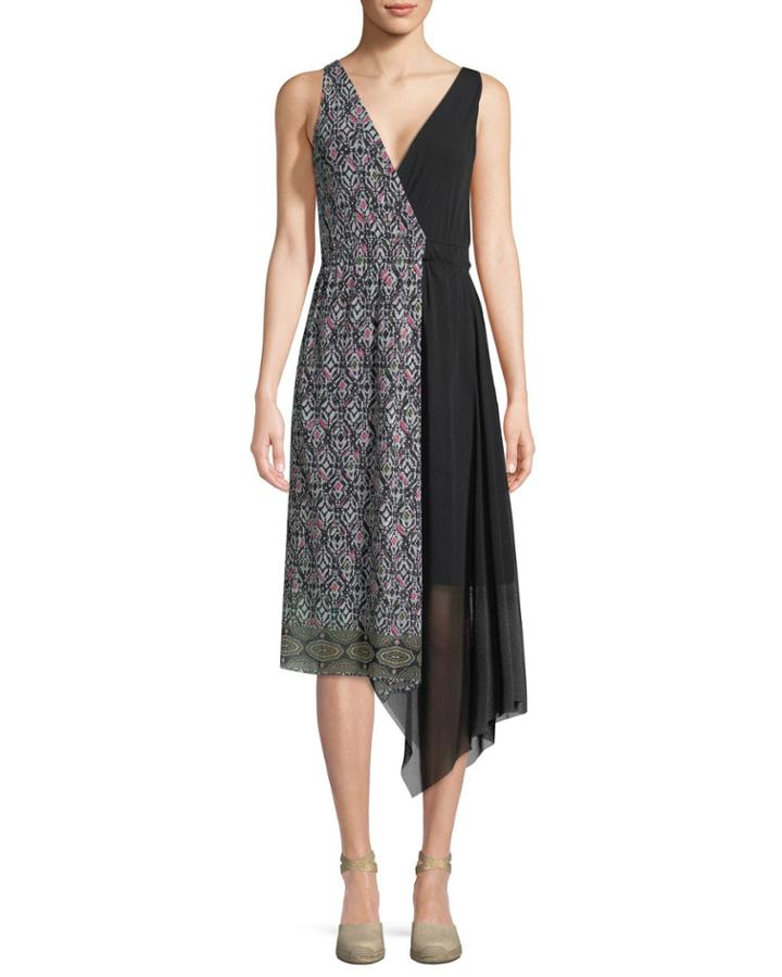 Urban Tribe-print Dress W/