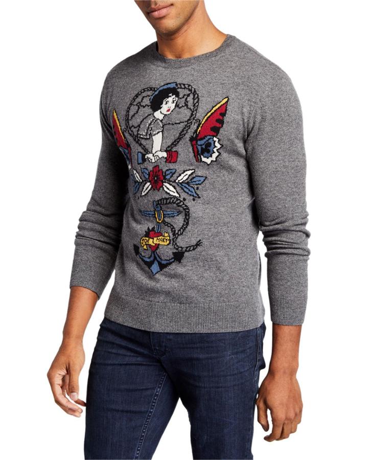 Tattoo Intarsia Cashmere-wool