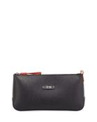 Leather Zip Wallet Pouch