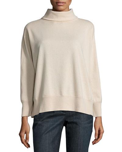 Cashmere-silk Turtleneck