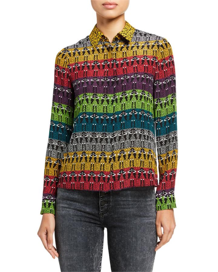Willa Stace Face Placket Top