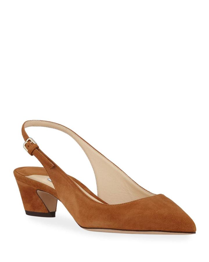 Gemma Suede Slingback Pumps