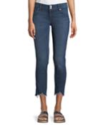 Collin Skinny Frayed-hem Crop Jeans