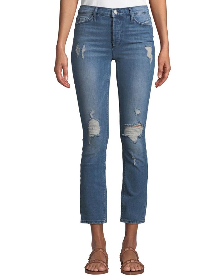 Joan High-waist Distressed Jeans