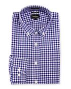 Trim-fit Non-iron Check Dress
