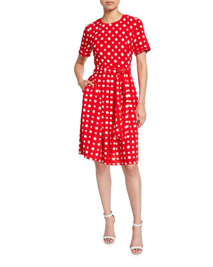 Polka-dot Dress With Pockets