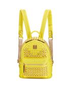 Special Stark Embellished Mini Backpack, Yellow