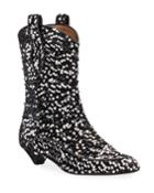 Vanessa Sequined Pull-on Booties