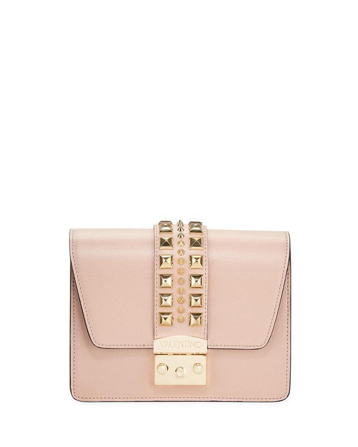Benedicte Spiked Leather Crossbody Bag