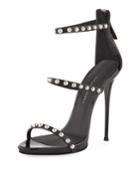 Dome-studded Calf Leather