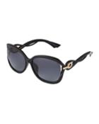 Wisting Oversized Round Acetate