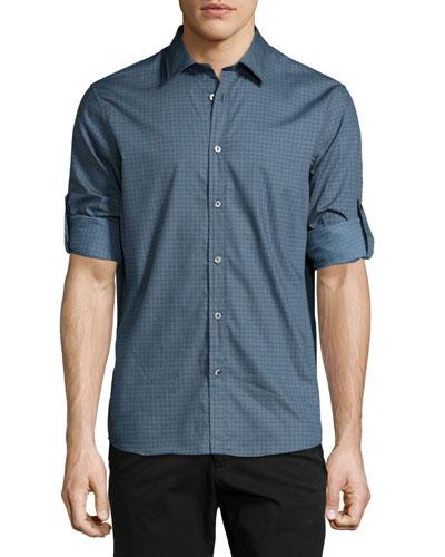 Roll-tab Geometric-print