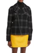 Windowpane Zip-front Jacket
