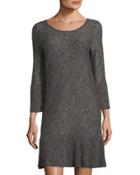 Marled Flare-sleeve