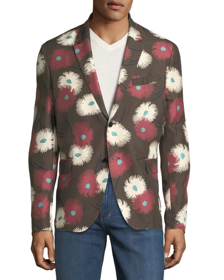 Men's Dandelion Silk-twill Blazer