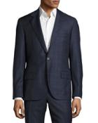 Plaid/windowpane Slim-fit Two-piece Wool