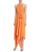 Strappy Georgette Handkerchief Gown