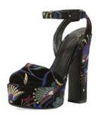 Embroidered High Platform