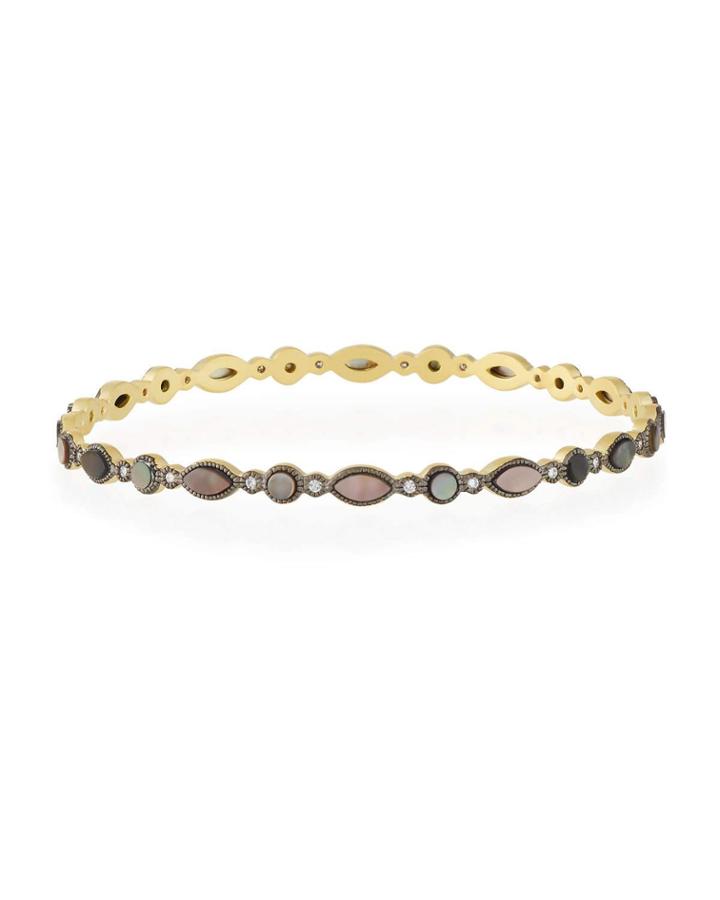 Gray Mother-of-pearl Thin-marquise