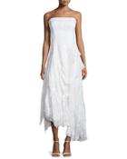Strapless Tiered Ruffle Dress