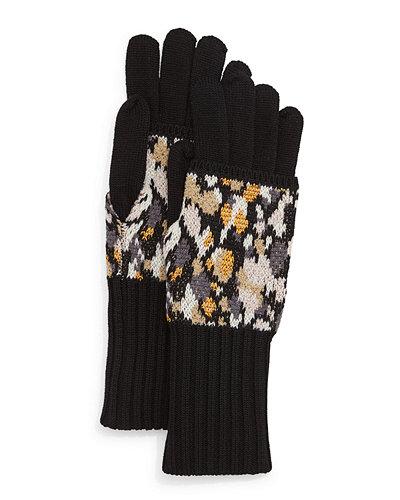 Speckled Knit Gloves