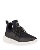 Men's Knit Leather