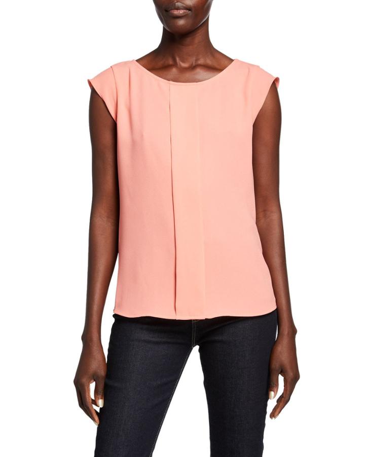 Cap-sleeve Blouse
