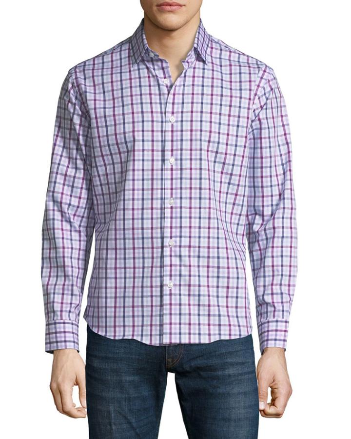 Classic-fit Dobby Check Sport
