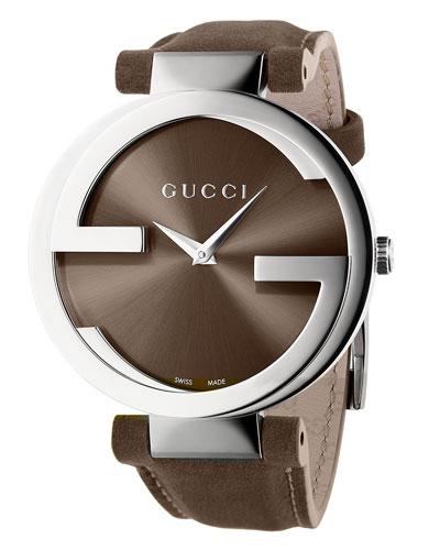 37mm Interlocking G Watch W/ Nubuck