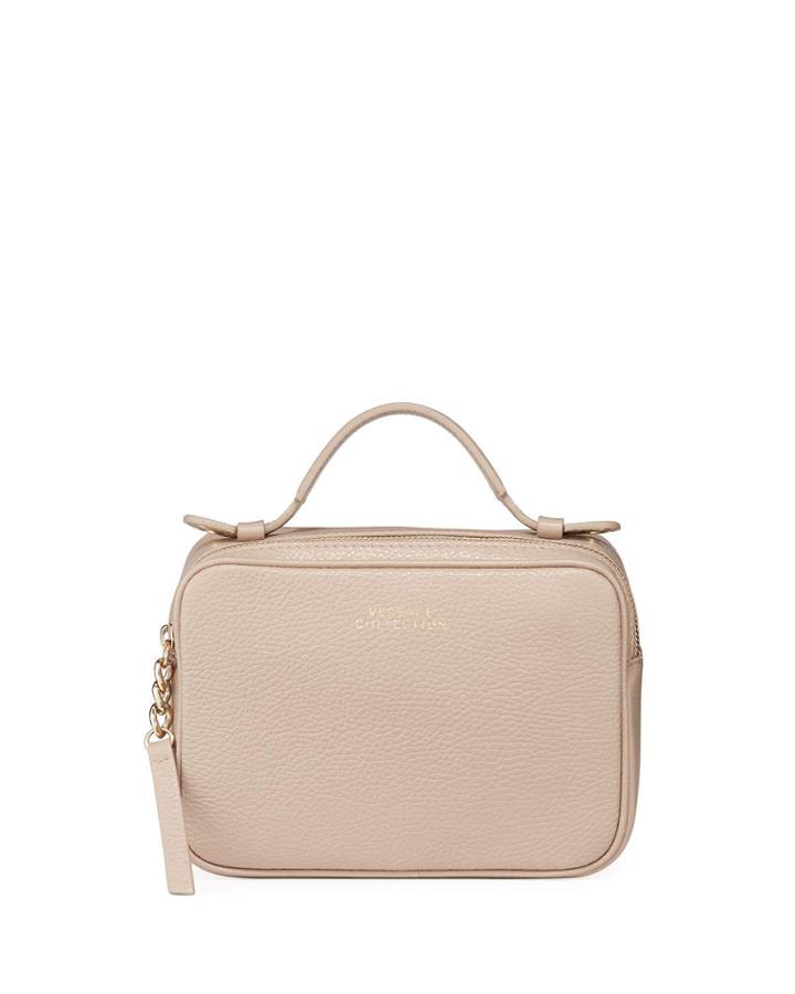 Saffiano Top-zip Shoulder Bag,