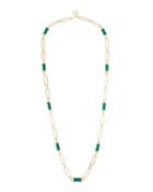 Long Necklace W/ Green