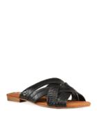 Burnett Croc-embossed