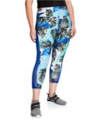 Plus Size Monrow Tropical-print Capri