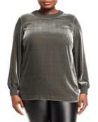 Jansen Velvet Sweatshirt Top,