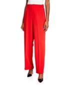 High-rise Straight-leg Trouser Pants
