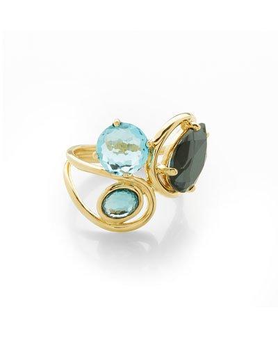 18k Rock Candy&reg; Squiggle Ring In Midnight Rain,
