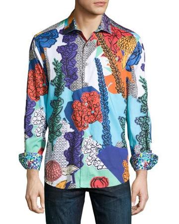 Wildflowers Woven Button-front