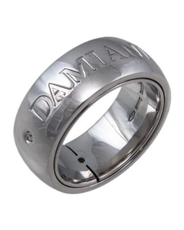 Damiani 18k White Gold Orbital Diamond Ring, Size