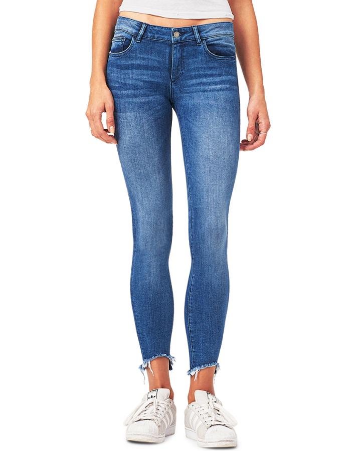 Emma Skinny Raw-hem Jeans