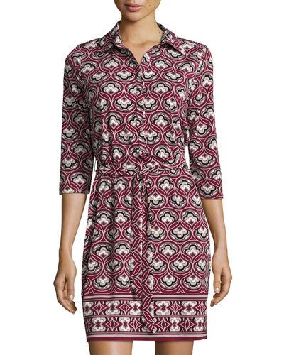 Belted Print Jersey
