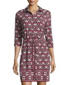 Belted Print Jersey