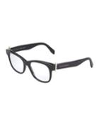 Square Plastic Optical Glasses With Hinge Detail