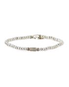 Bedeg Bead Bracelet W/ Diamond Pave,
