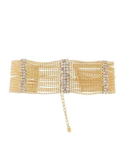 20-row Crystal Choker Necklace