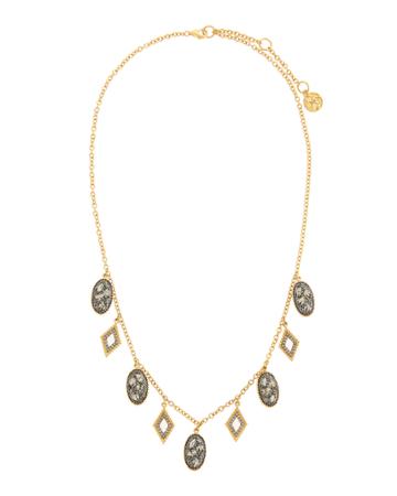 Rose Dor Fringe Charm Necklace