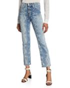 Nina High-rise Ankle Cigarette Jeans